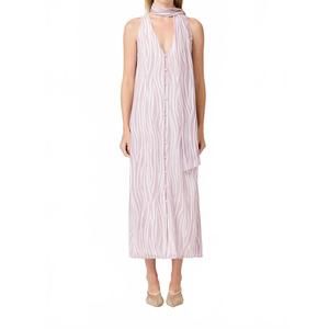 NEW CURAAE zuri chiffon midi dress in lilac